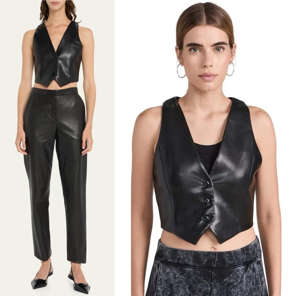 Alice and Olivia Leather Vest